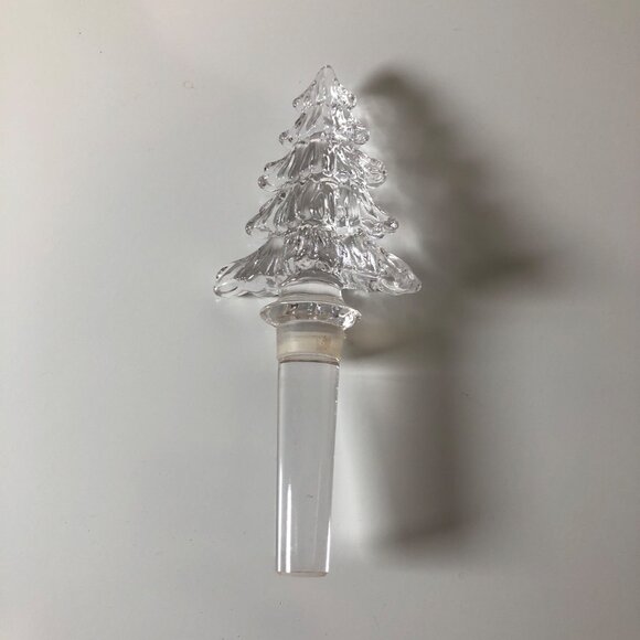 Mikasa Holiday Time Austria Lead Crystal Christmas Tree Bottle Stopper - Picture 5 of 7
